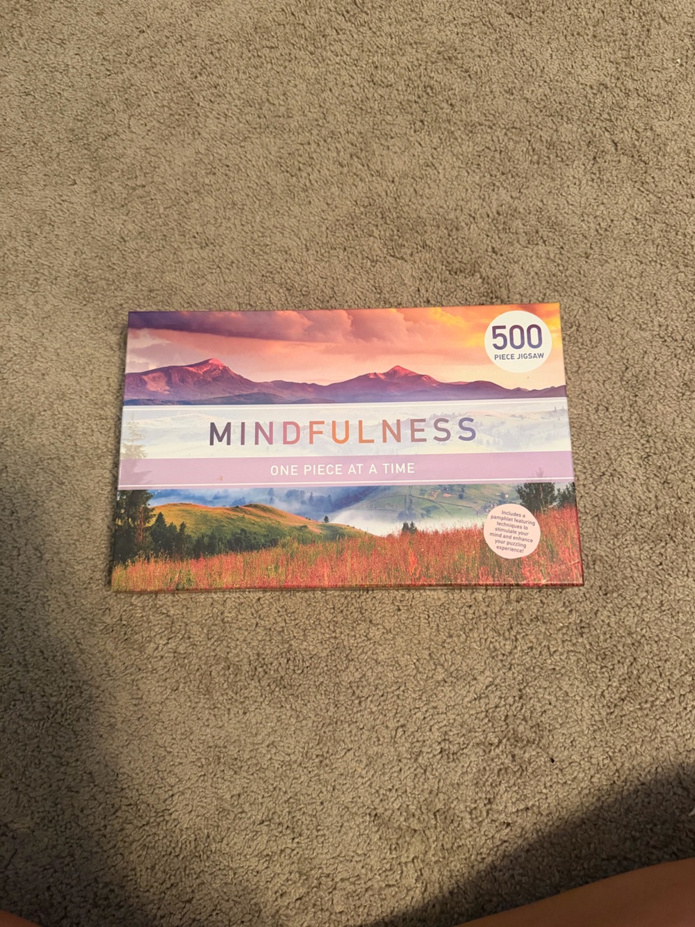 Mindfulness 500-Piece Jigsaw Puzzle - Sunset Landscape